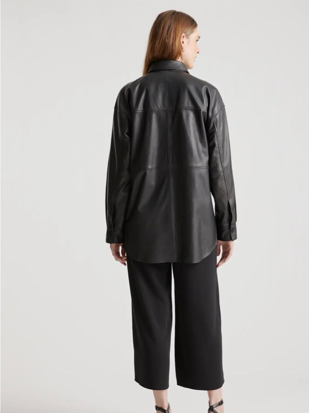 Quince 100% Leather Shirt Jacket - Picture 4 of 4
